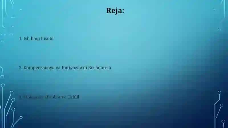 Mehnat va ish haqi hisobining vazifalari 2