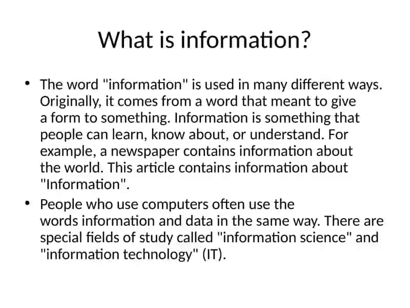 INF 106 Information and Communication Technologies 2