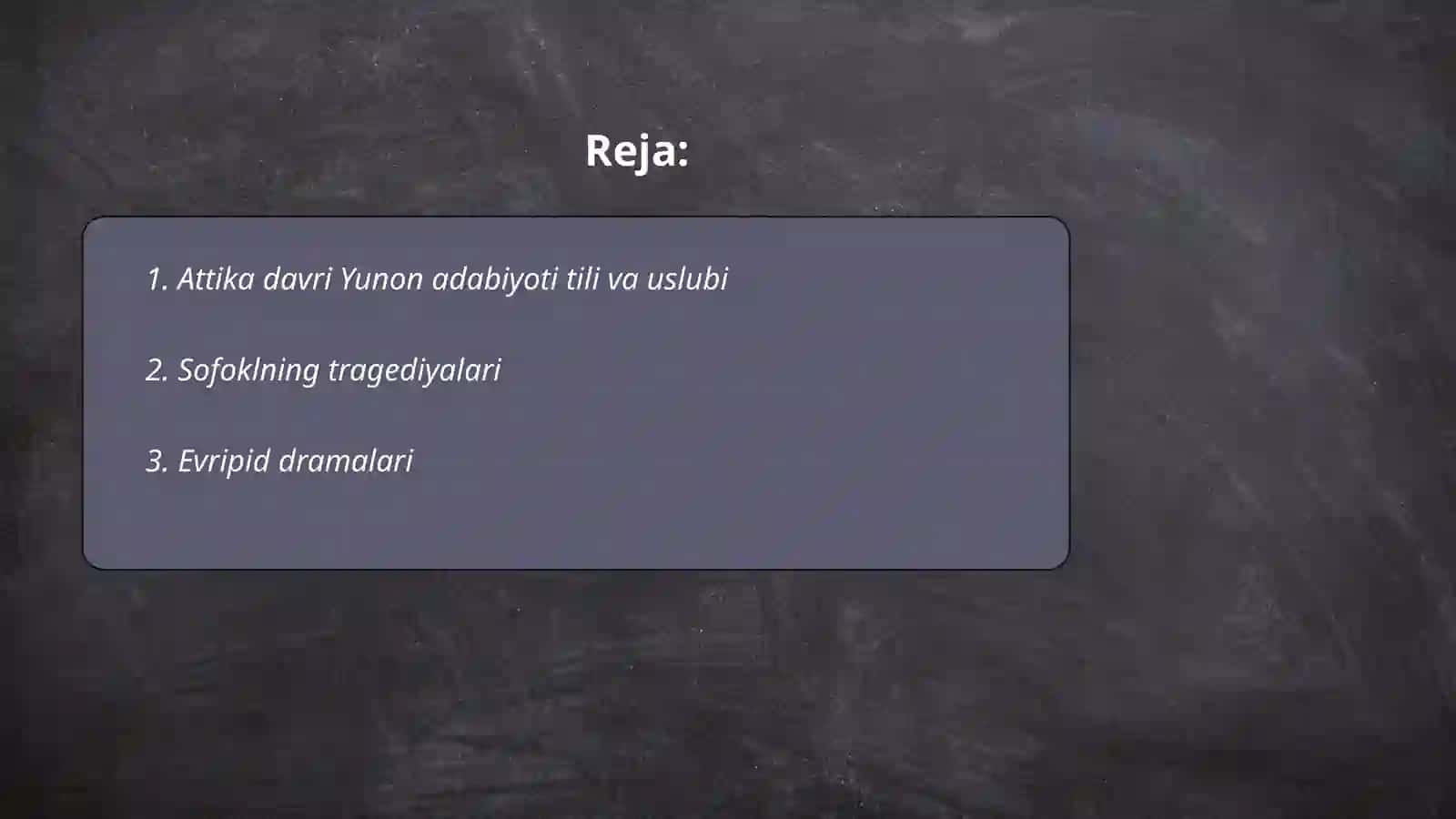 Yunon adabiyotining Attika darvri 2