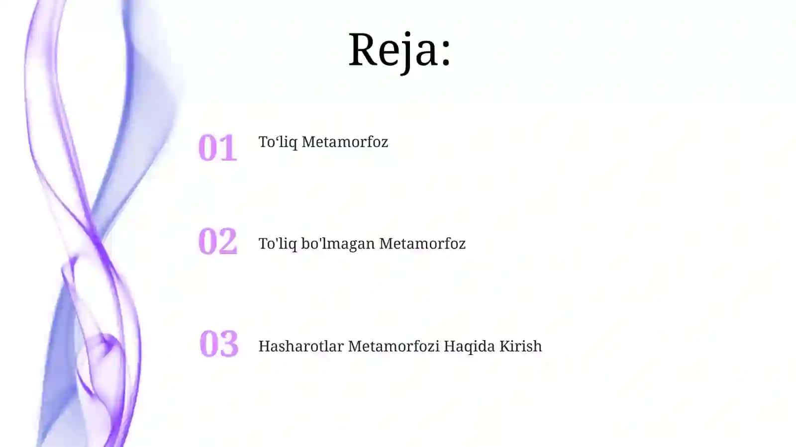 To'liq bo'lmagan Metamorfoz 2