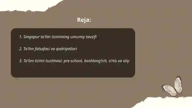 Singapur ta'lim tizimi 2