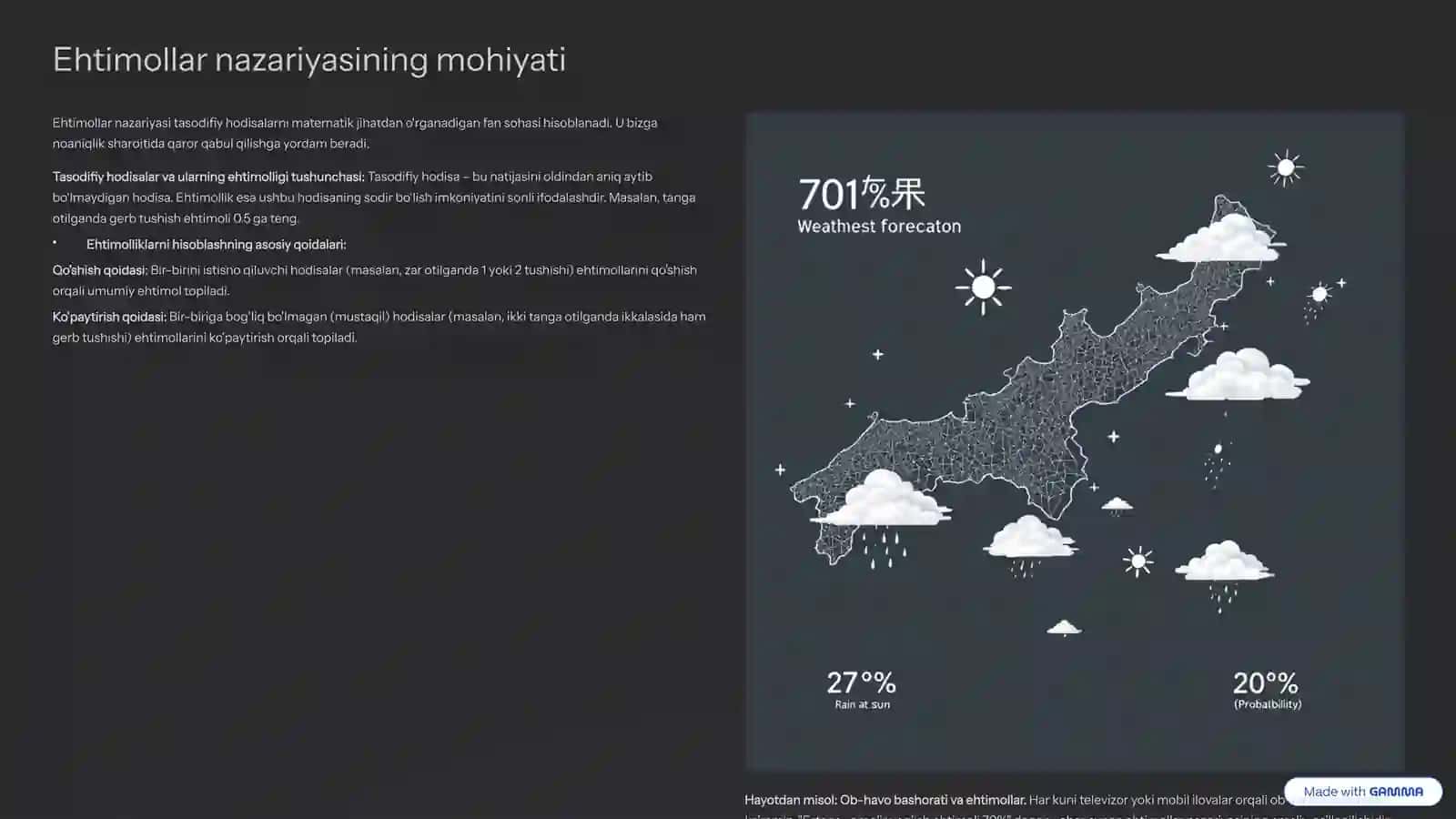 Ehtimollar nazariyasi va statistik tahlil 2