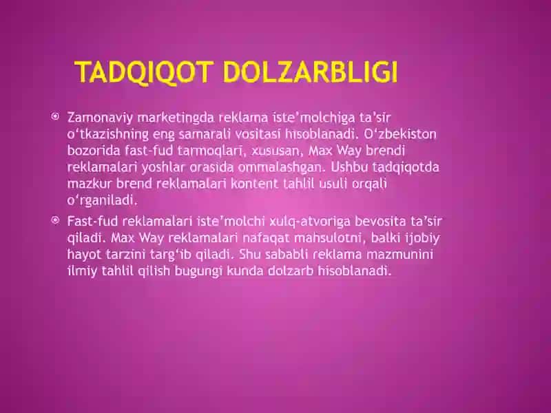 Max Way reklamatahlili 2