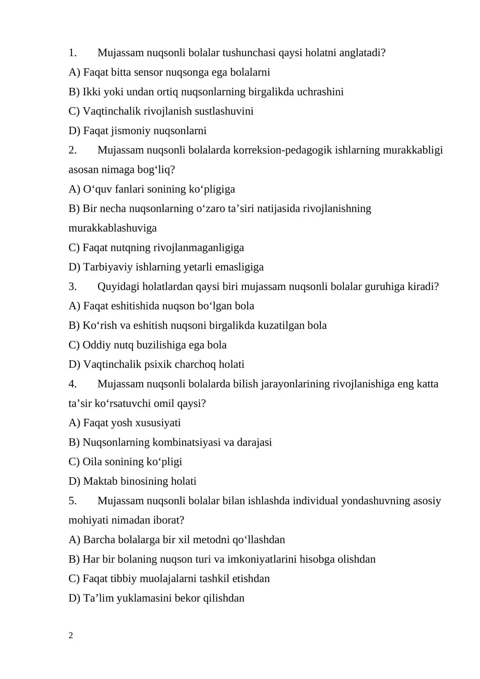 MUJASSAM NUQSONLI BOLALAR 2