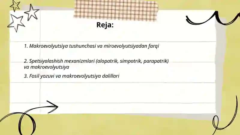 Makroevolutsiya tushunchasi 2