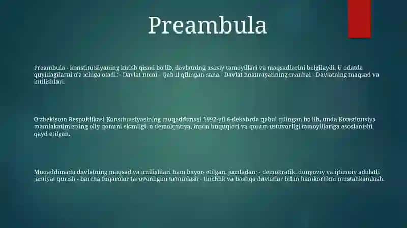 O'Zbeksitonning Yangi Konstitutsiyasiyasi 2