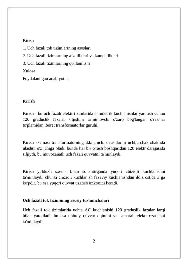 Uch fazali tok tizimlarining ishlash prinspi 2