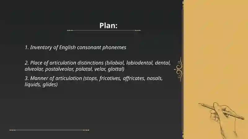 System of Consonant in English 2