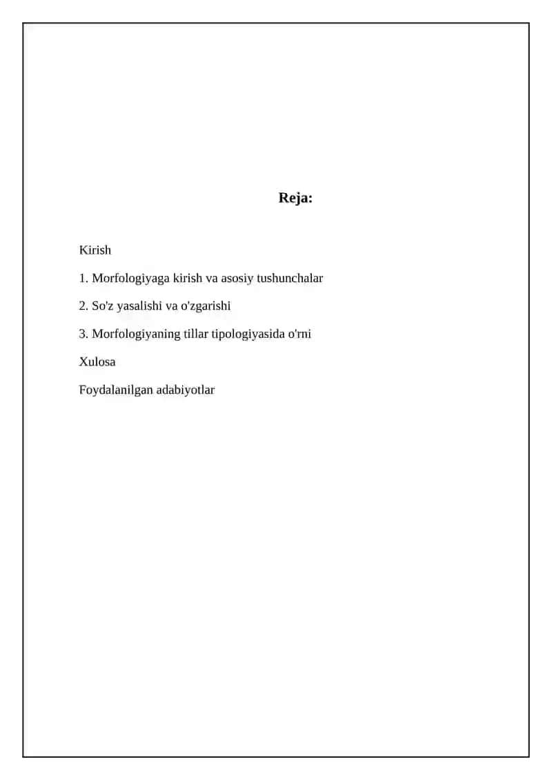 Morfologiya Referat 2