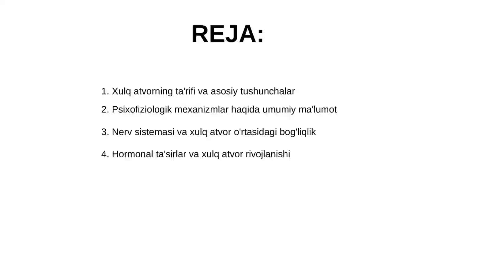 Xulq atvorning psixofiziologik asosi 2