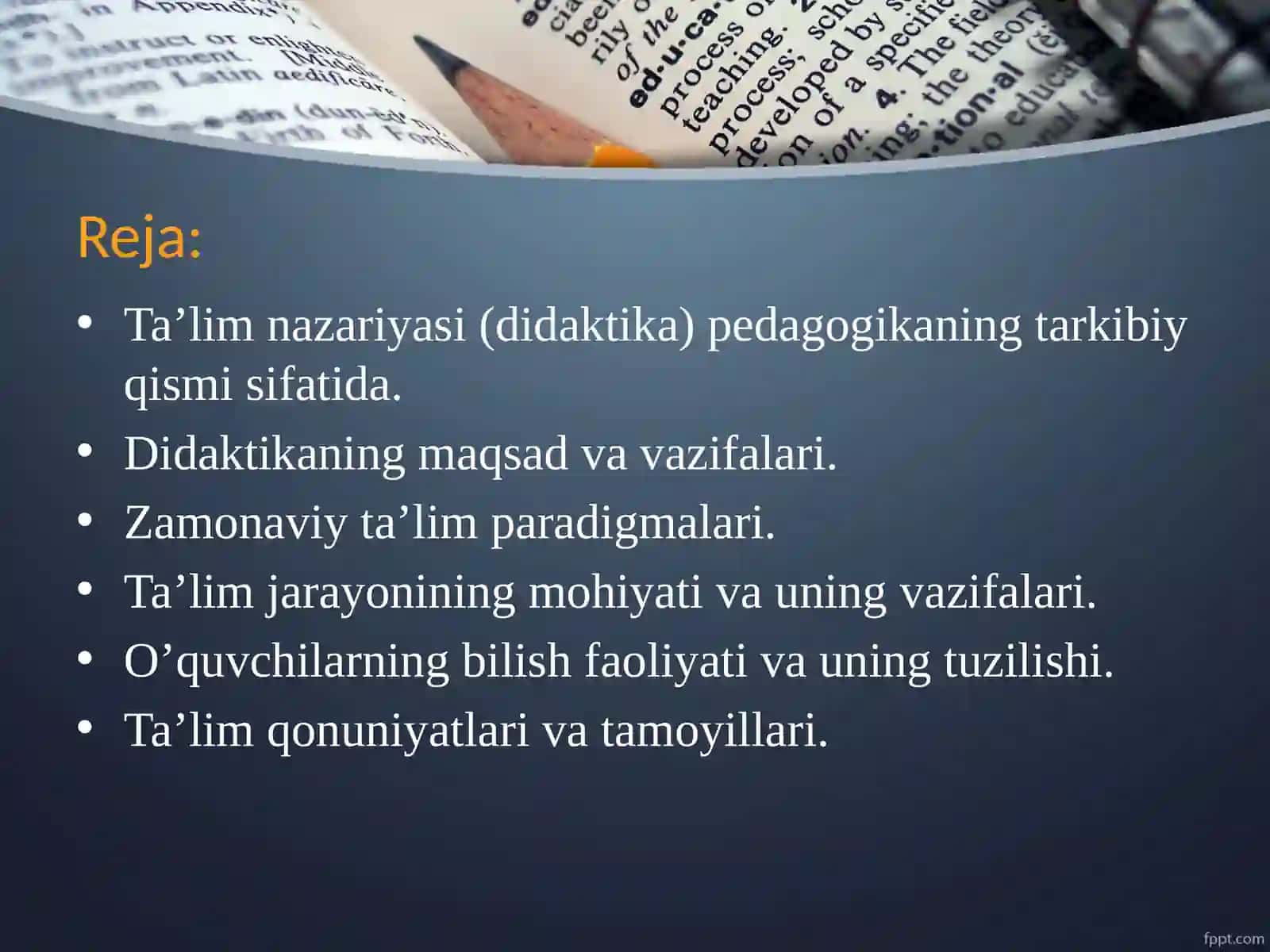 DIDAKTIKA-TA’LIMNAZARIYASI 2
