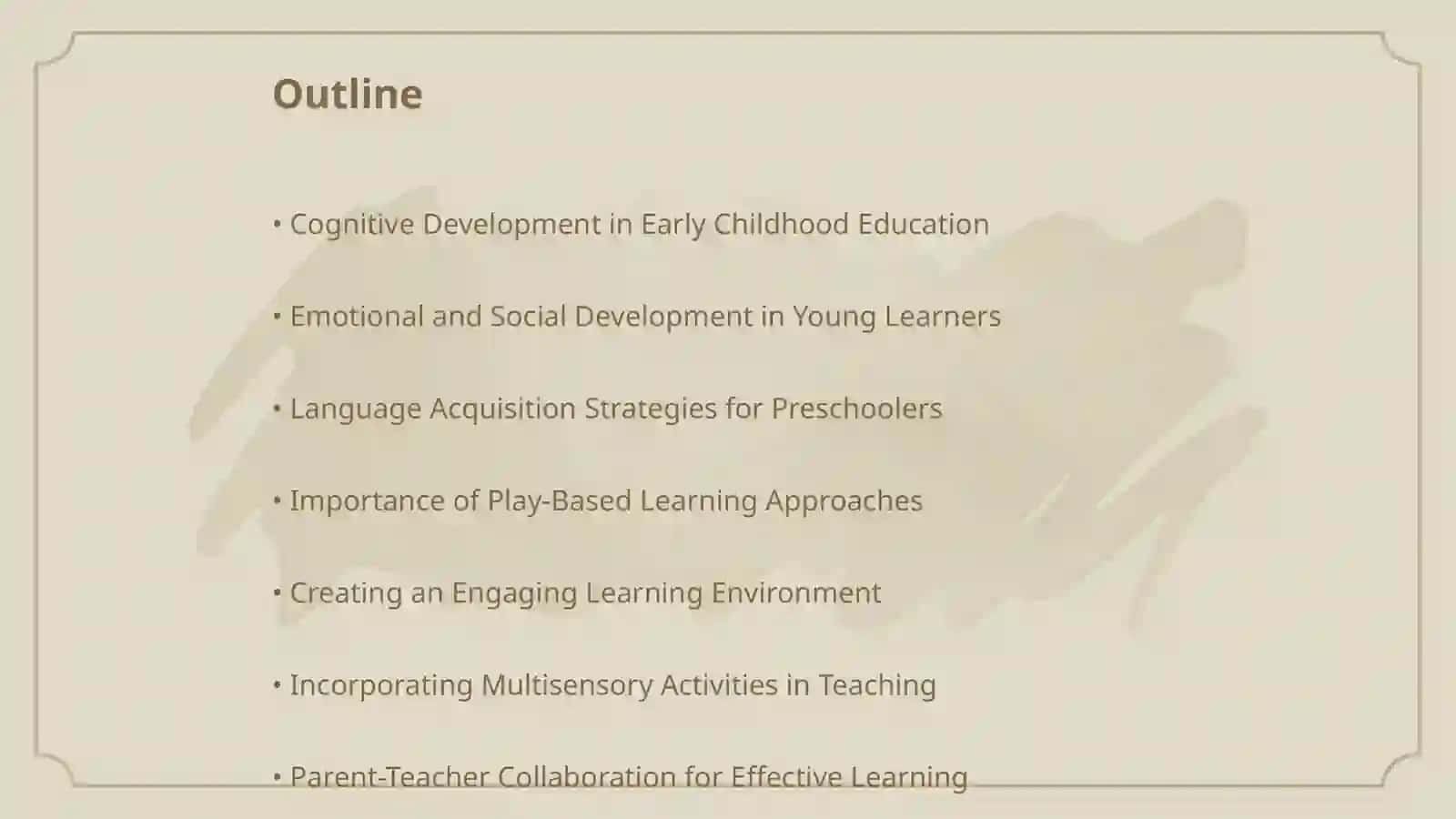 Teaching Very Young Leaners (Ages 3-6): Special Considerations 2