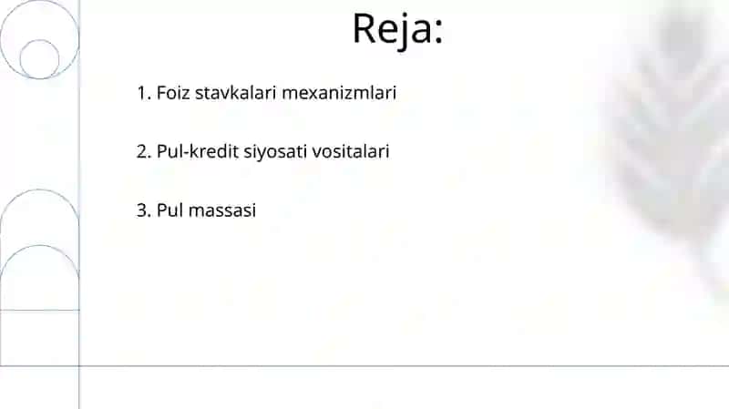 Pul kiridit siyosati 2