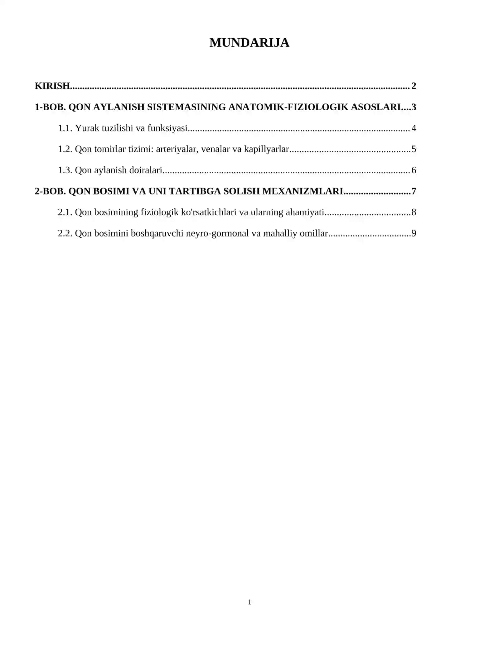 Qon aylanish sistemas inson organizimd 2