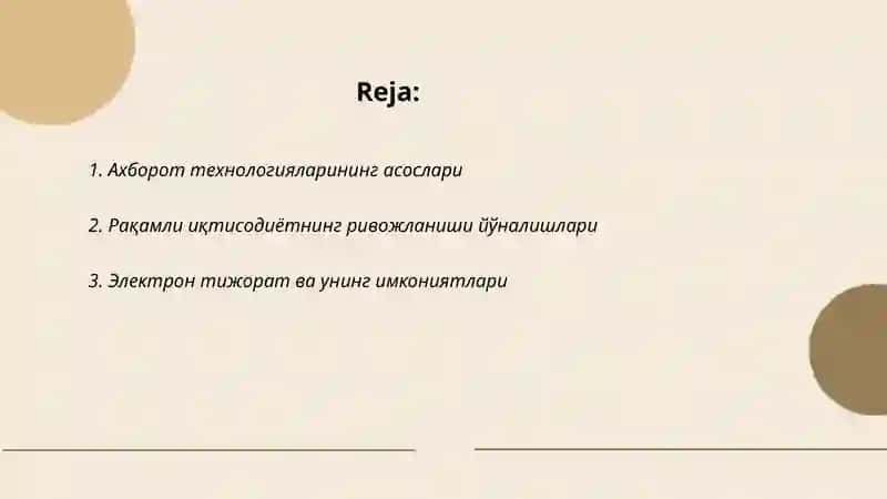 Ахборот технологиялари ва рақамли иқтисодиёт 2