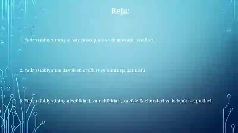 Yadro komyosining tibbiyotdagi ahamiyati 2
