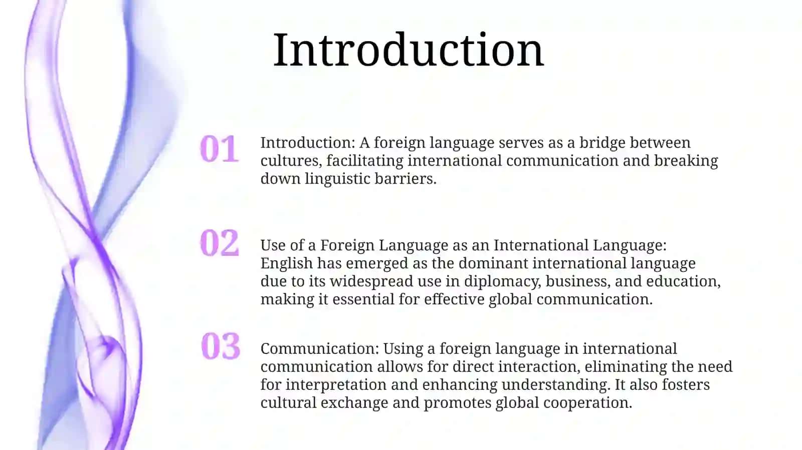 Use Of A Foreign Language As Ana International Language In Communication 2