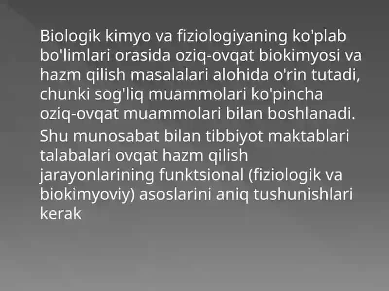 OVQATLANISH BIOKIMYOSI 2