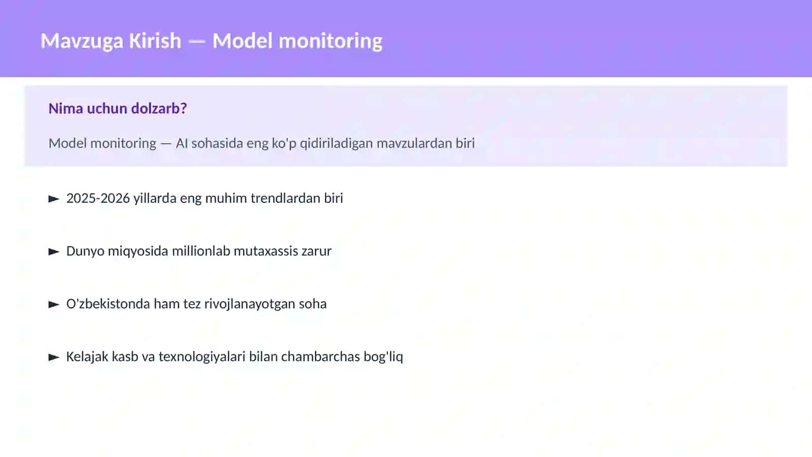 Model monitoring 2