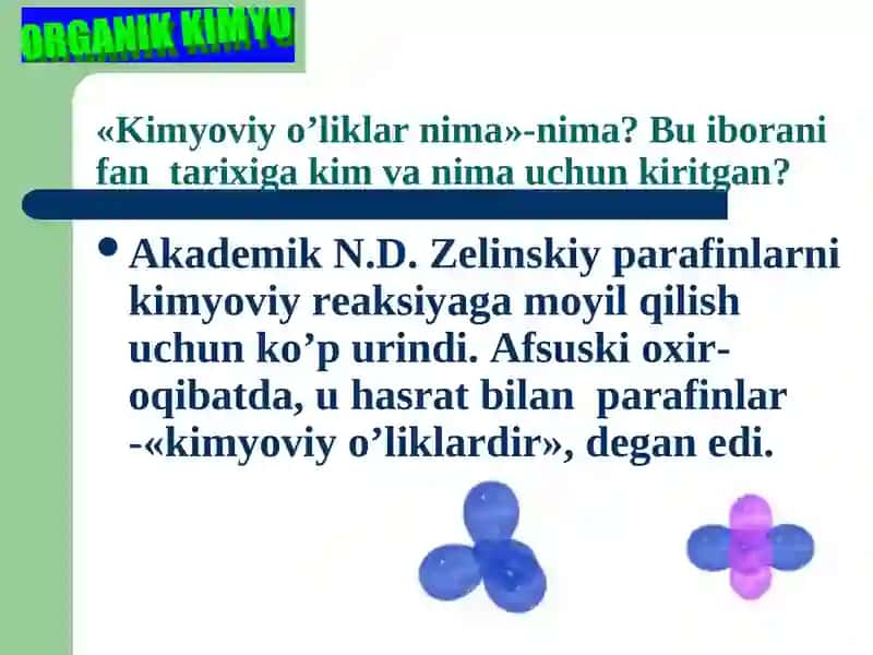 To’yinganuglevodorodlar (Alkanlar) 2
