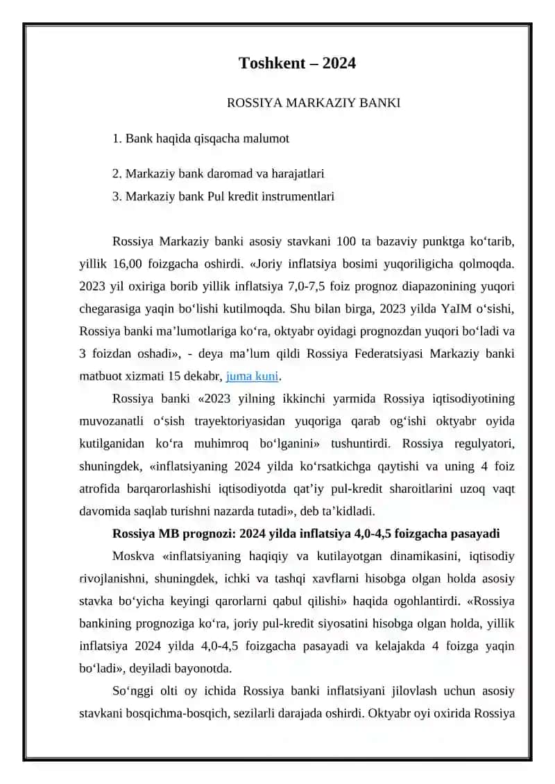 ROSSIYA MARKAZIY BANKI 2
