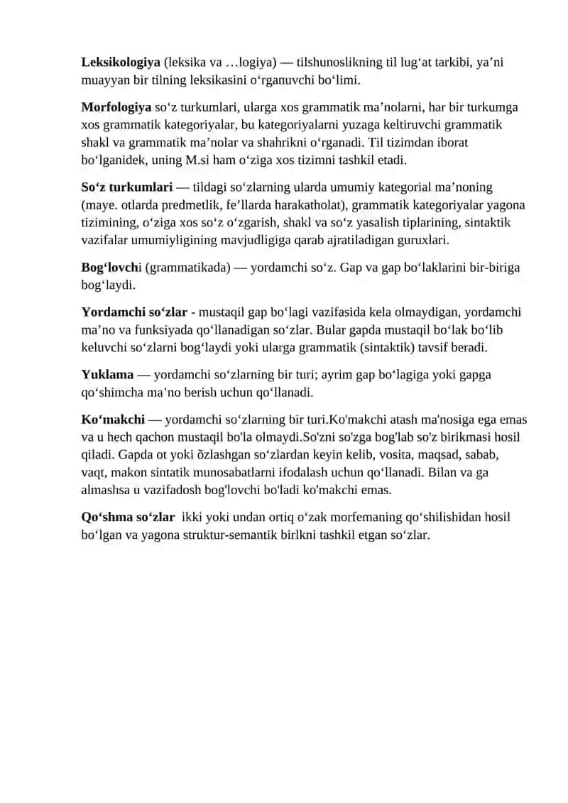 Soʻz birikmasining boshqa birliklariga munosabati 2