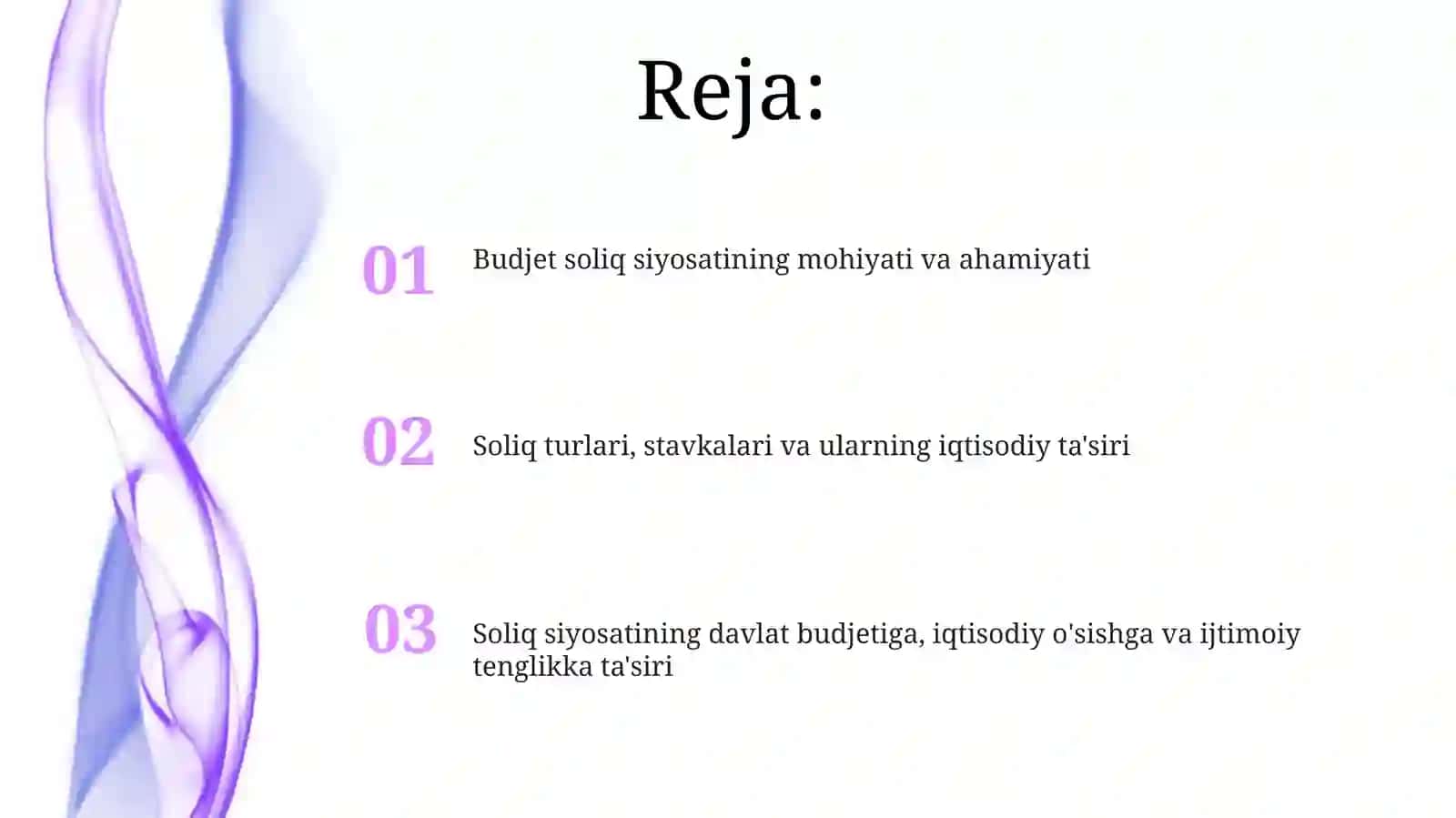 Budjet soliq siyosati 2