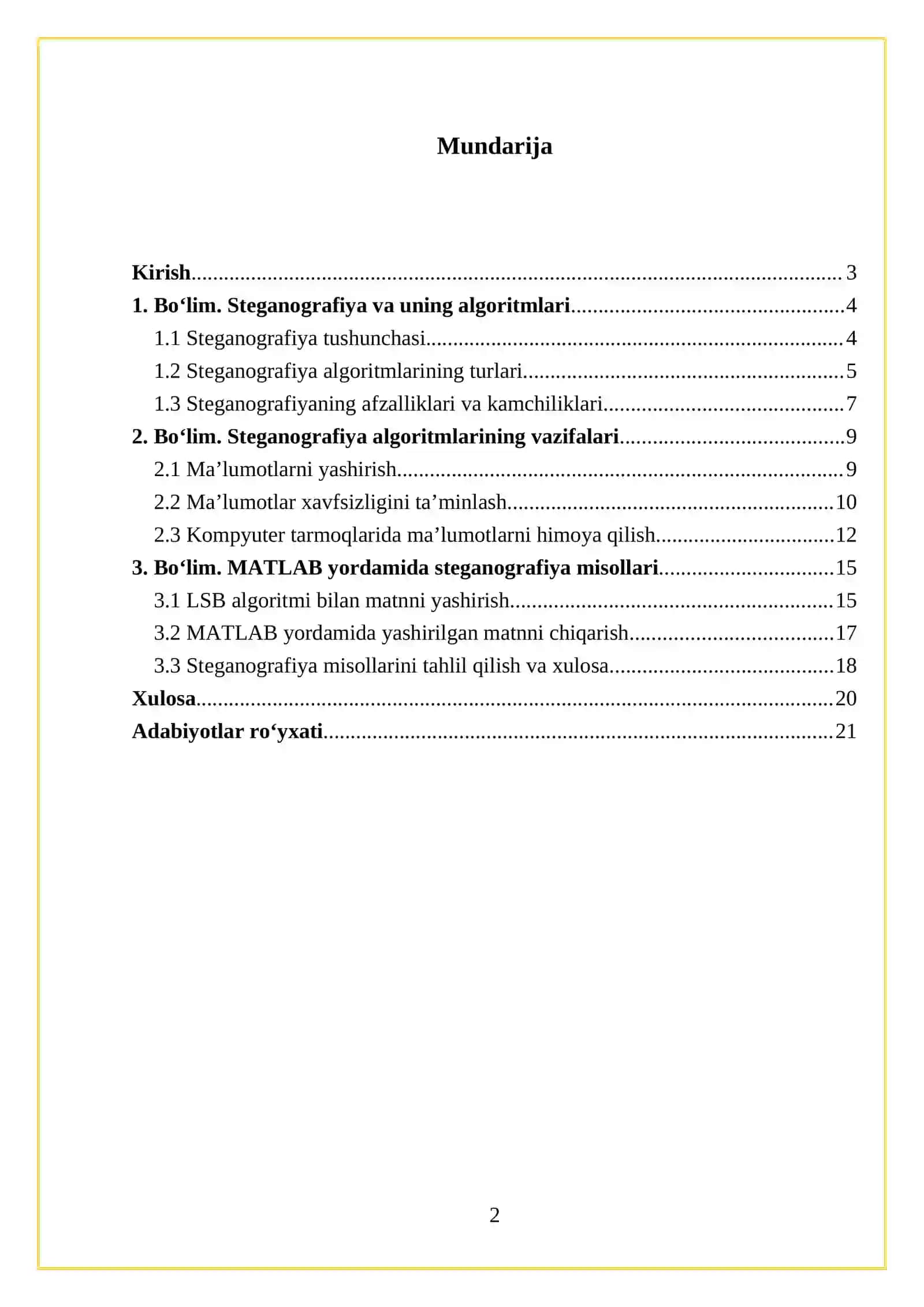 Steganografiya Algoritmlari va Vazifalari 2