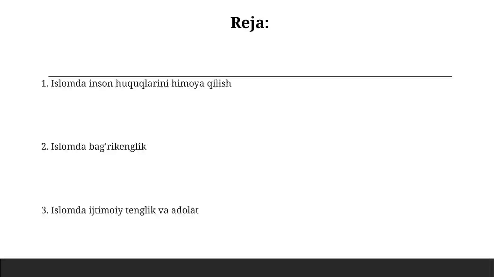 Islomda inson huquqlarini himoya qilish 2