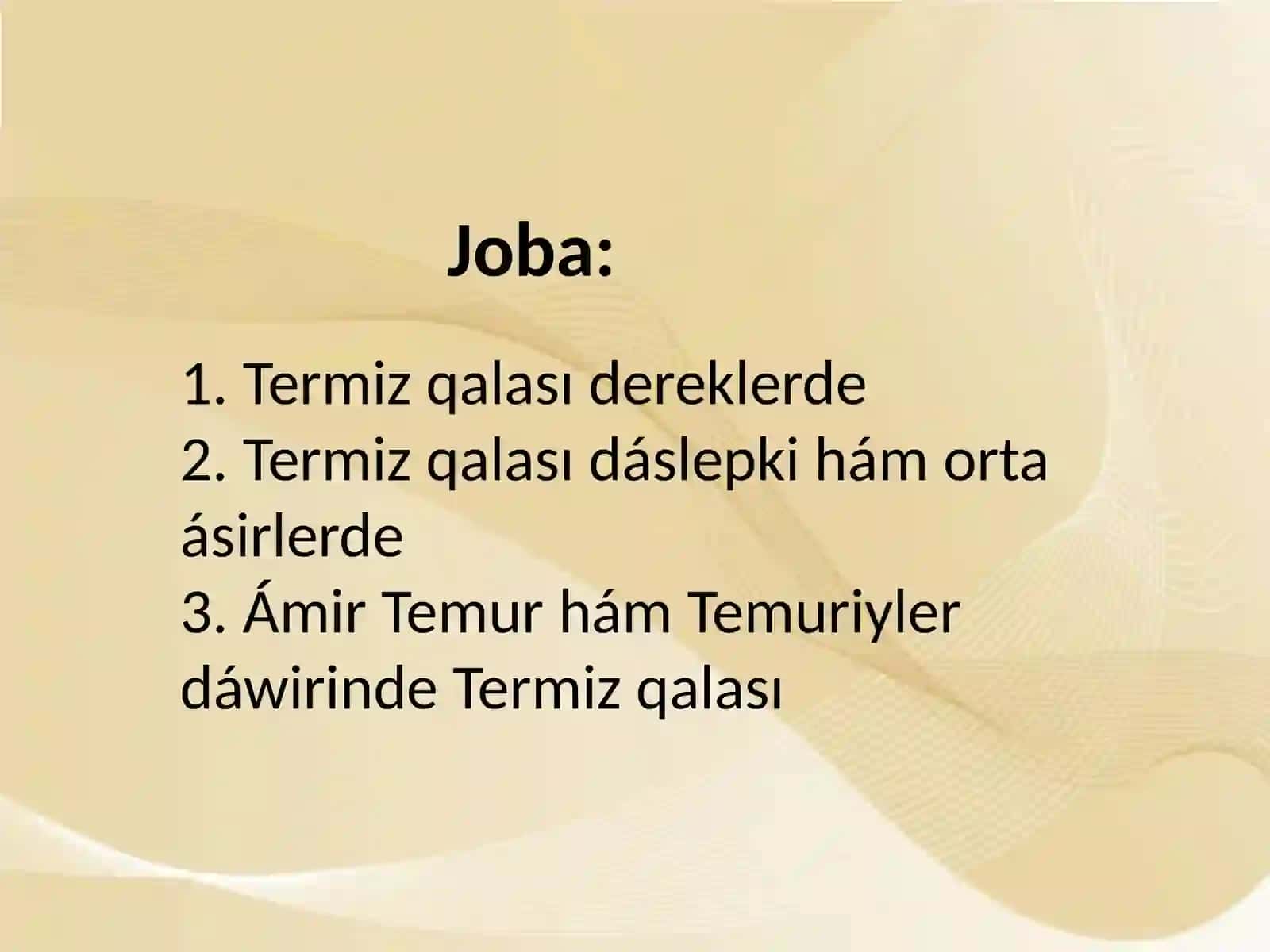 Termiz qalasi urbanizaciyasi 2