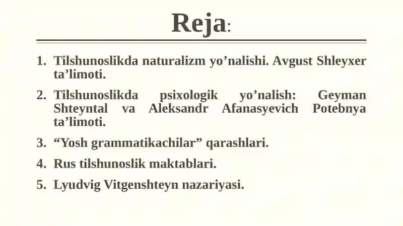 Tilshunoslik Tarixidagi Yo'nalishlar va Maktablar 2