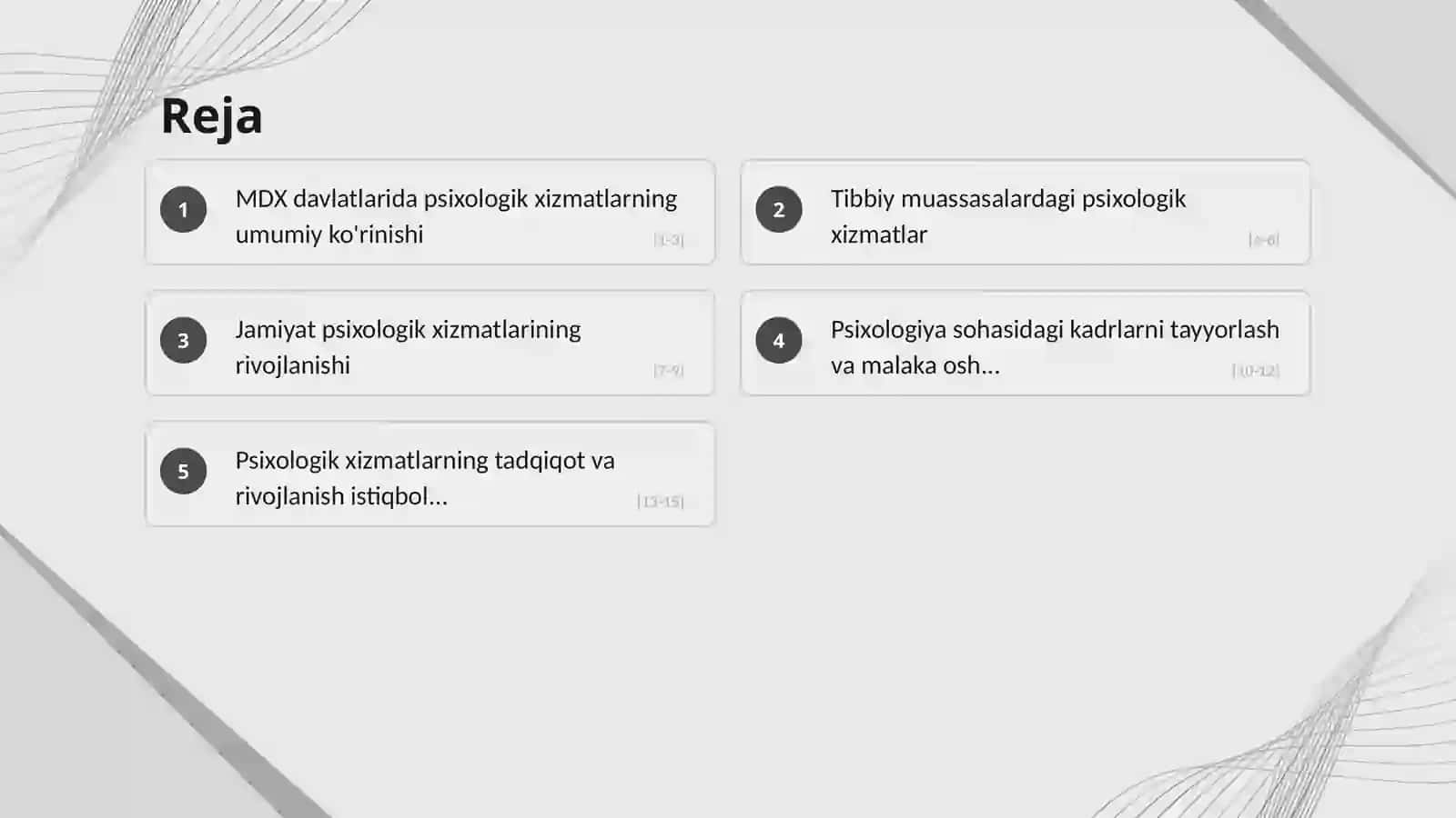MDX davlatlari sog'liqni saqlashda psixologik xizmatlar 2