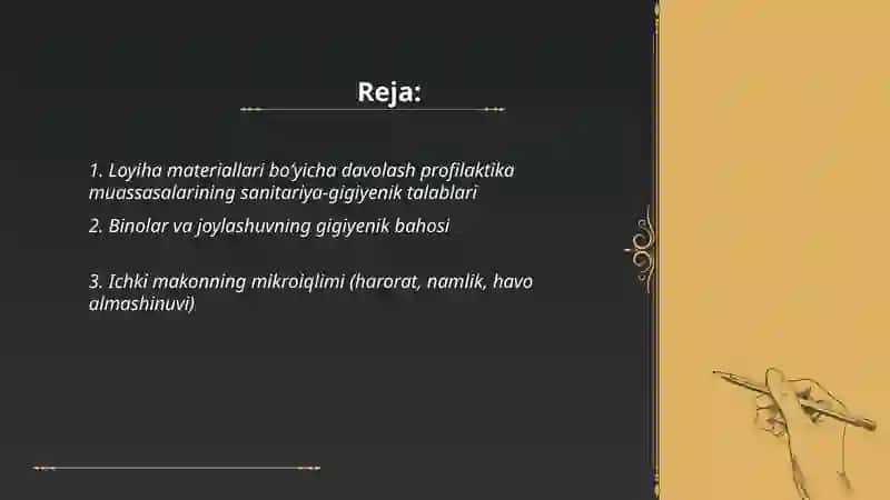 Gigiyena fanidan mustaqil ish 2