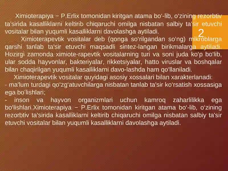 Antibakterial Kimyoterapevtik vositalar 2
