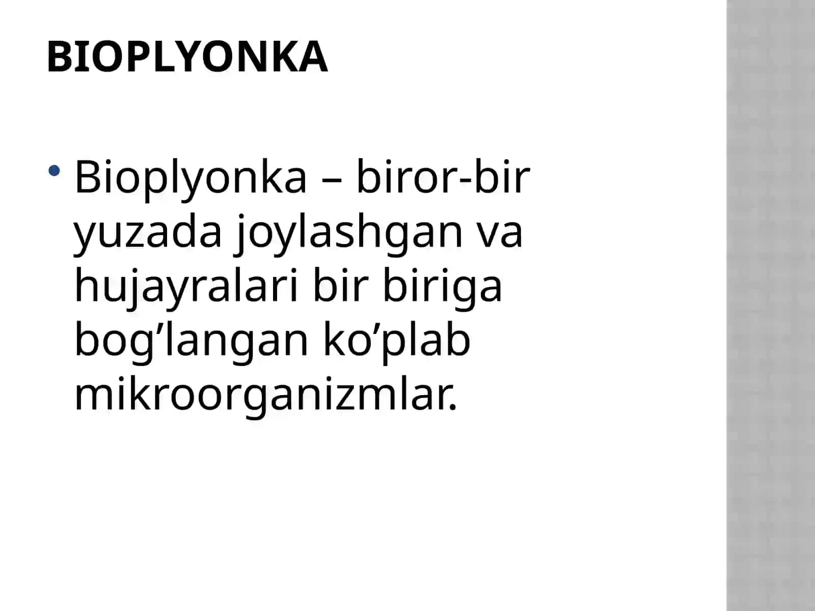 BAKTERIYALARNING BIOPLYONKASI 2