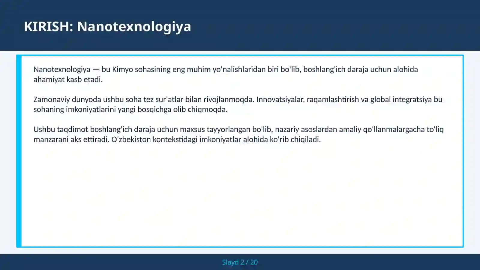 Nanotexnologiya 2