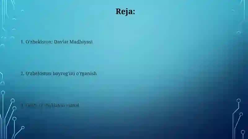 O'zbekiston: Davlat Madhiyasi 2