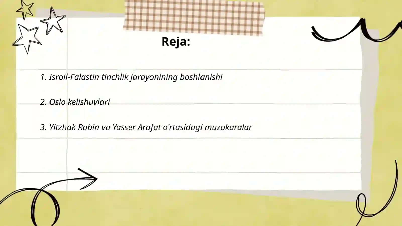 Isroil-Falastin tinchlik jarayoni 2