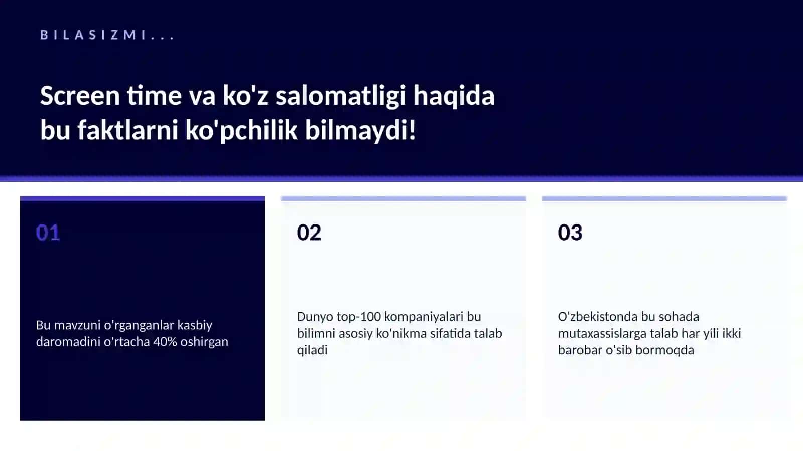 Screen time va ko'z salomatligi 2
