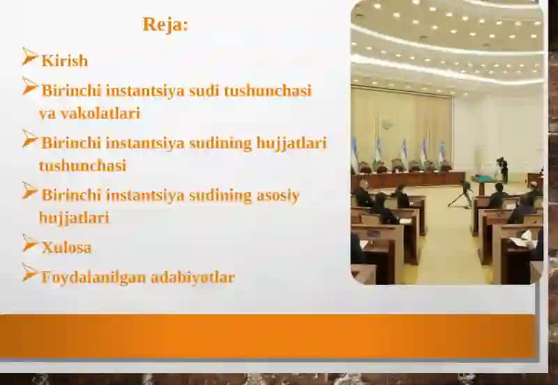 Birinchi instantsiya sudining hujjatlari (FPK bo‘yicha) 2