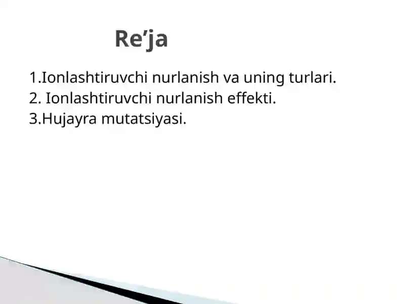 Ionlashtiruvchi nurlanishlarning biologik ta_siri 2