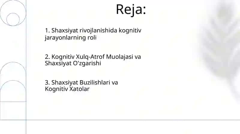 Kognetiv psixologiyada shaxs muammosi 2