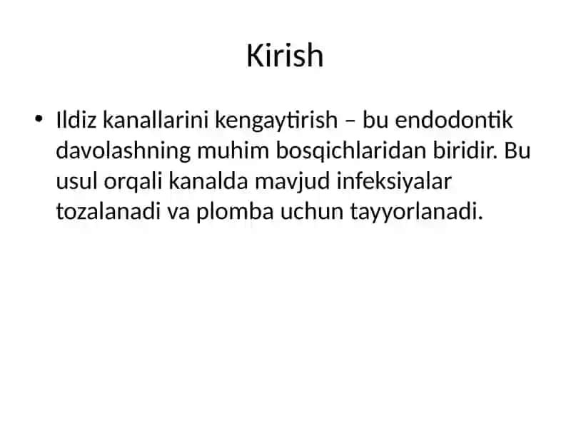 Ildiz kanallarini kengaytirish usullari 2