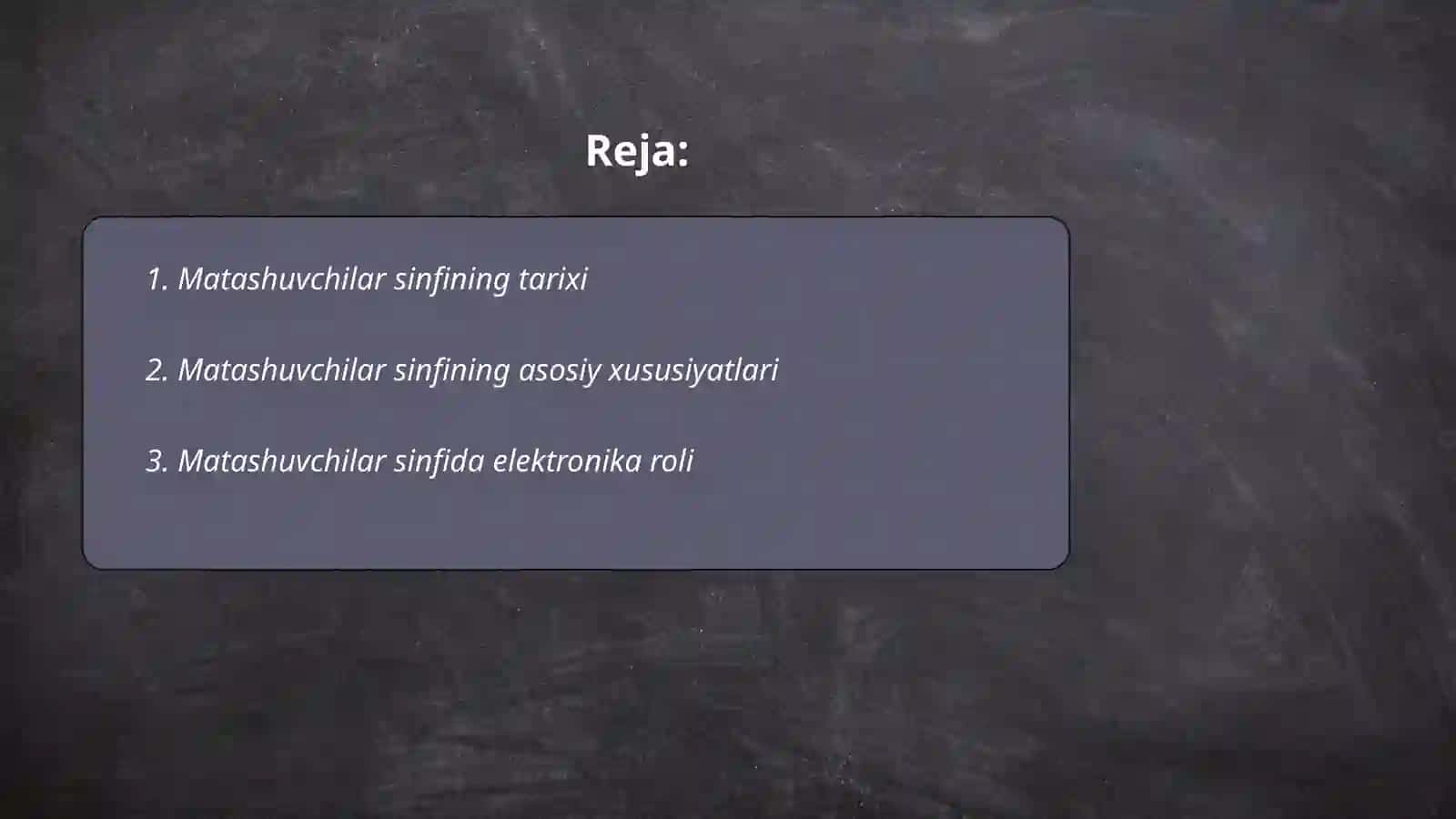 Matashuvchilar sinfi 2