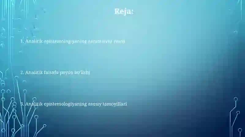 Analitikfalsafaningvujudgakelishi 2