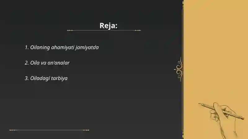 Oilaning ijtimoiy maqomi 2