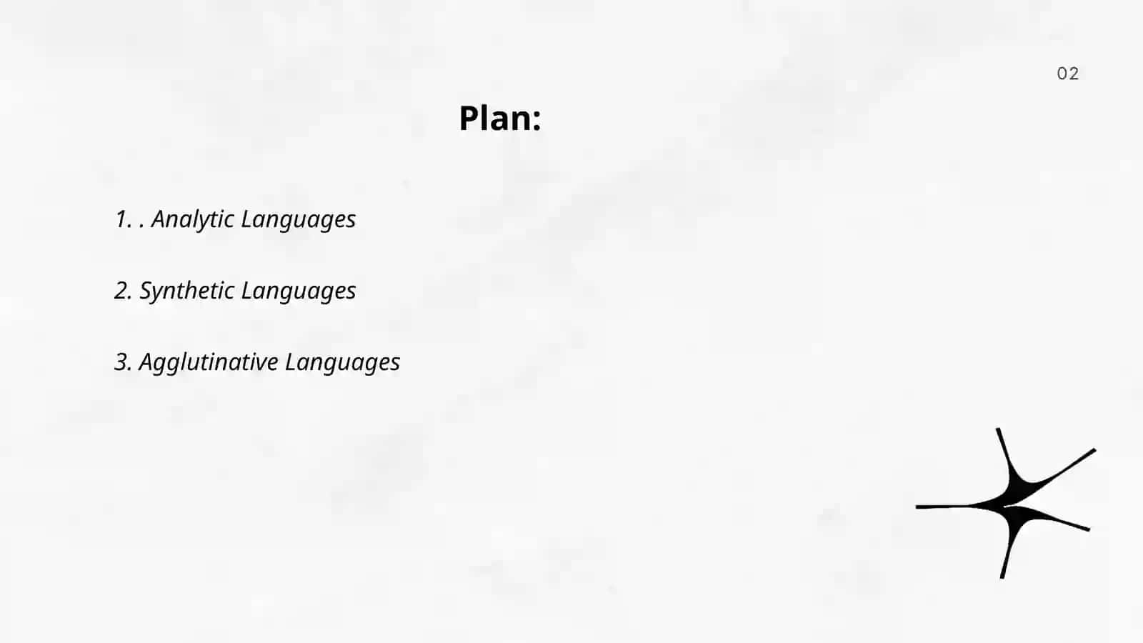 Morphological classification of languages 2