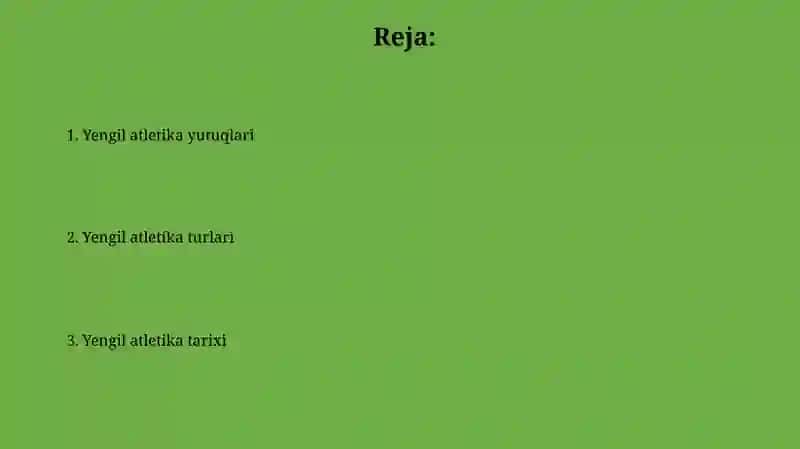 Yengil atletika sport turi 2