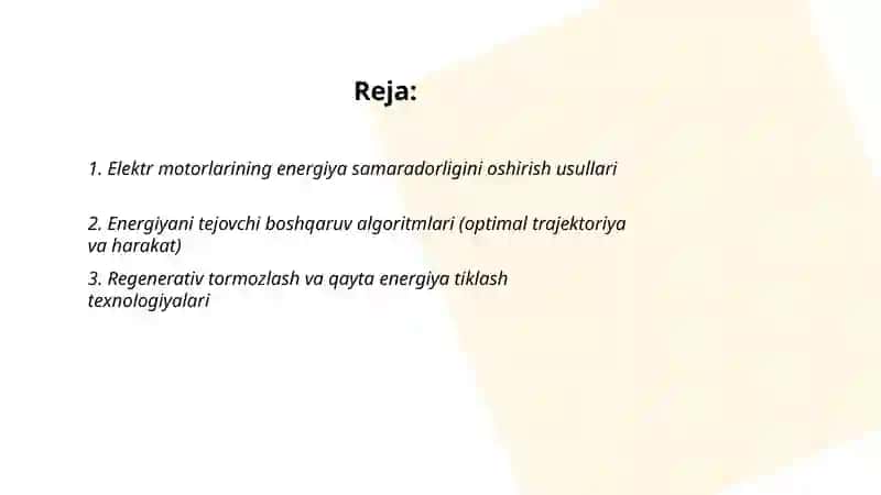 Robotda energiya samaradorligini oshirish amaliyoti 2