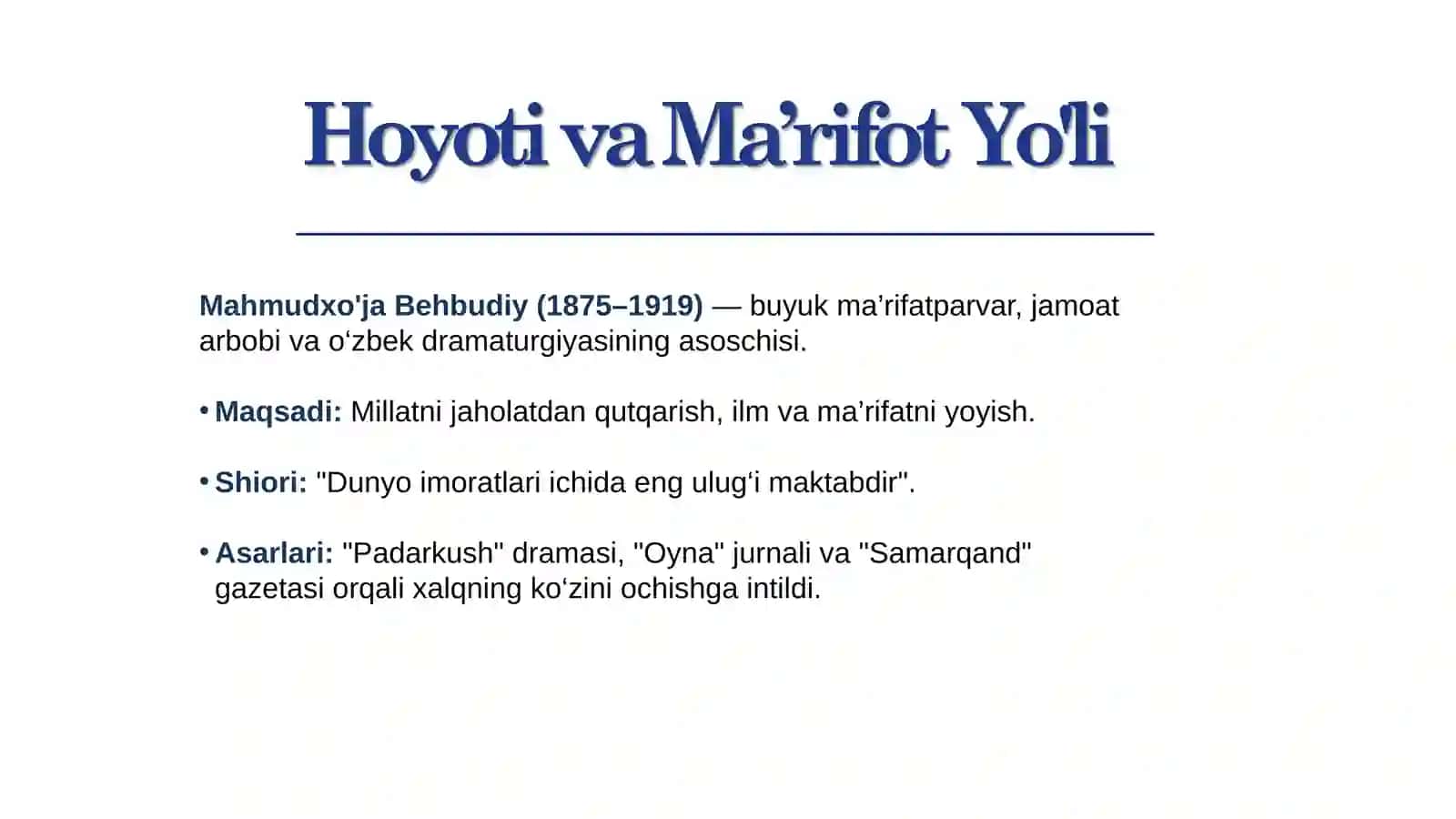 Mahmudxo'ja Behbudiy 2